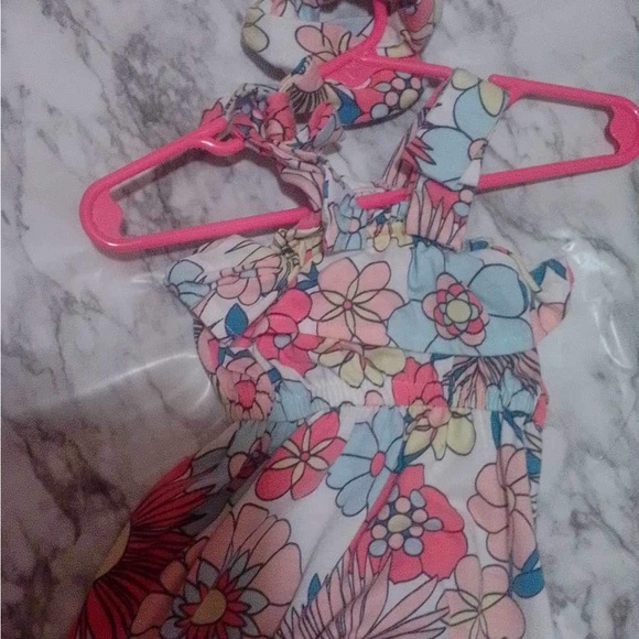 Girls 2pc Jumpsuit (0-3m) - Picture 2 of 3